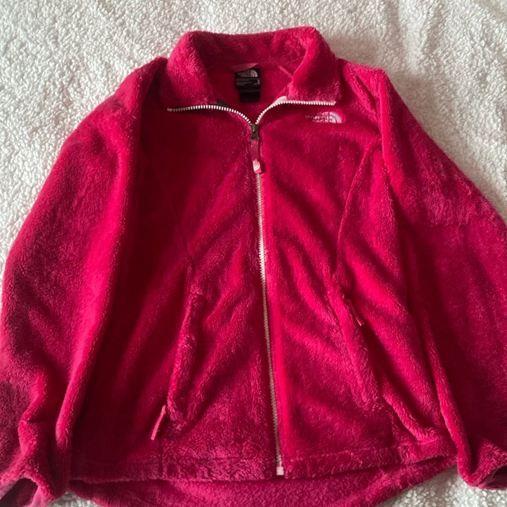 Hot pink Northface Sherpa Jacket Kids M(10/12)